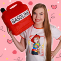 Koszulka Biała Gasoline