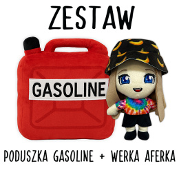 Zestaw Poduszka Gasoline + Maskotka Werka Aferka