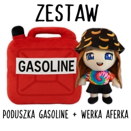 Zestaw Poduszka Gasoline + Maskotka Werka Aferka